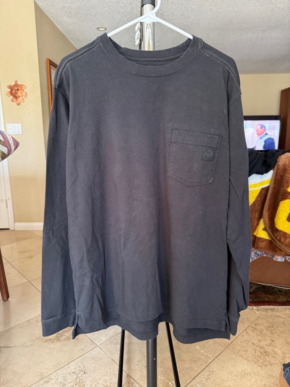 Wolverine Black Long-Sleeve Pocket Tee